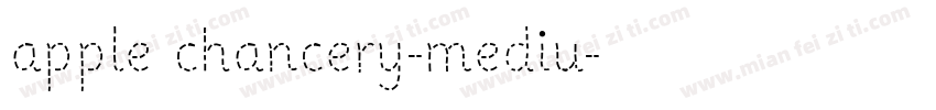 apple chancery-mediu字体转换